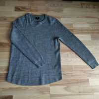 Jasnoszary sweter męski H&M rozm. M