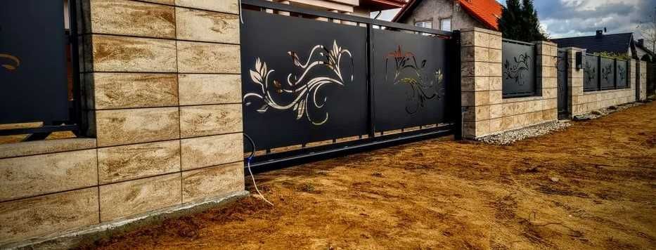 Bramy wjazdowe, ogrodzenia, furtki – wzory wypalane CNC plazmą