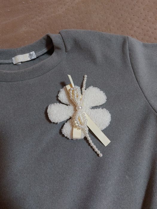 Теплий костюм на дівчинку 110-116