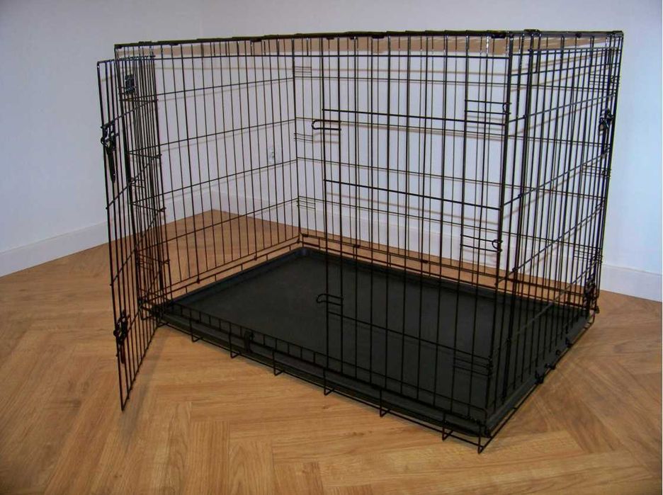 KLATKA DLA PSA metalowa DUŻA kennelowa transporter 107CM kojec solidny
