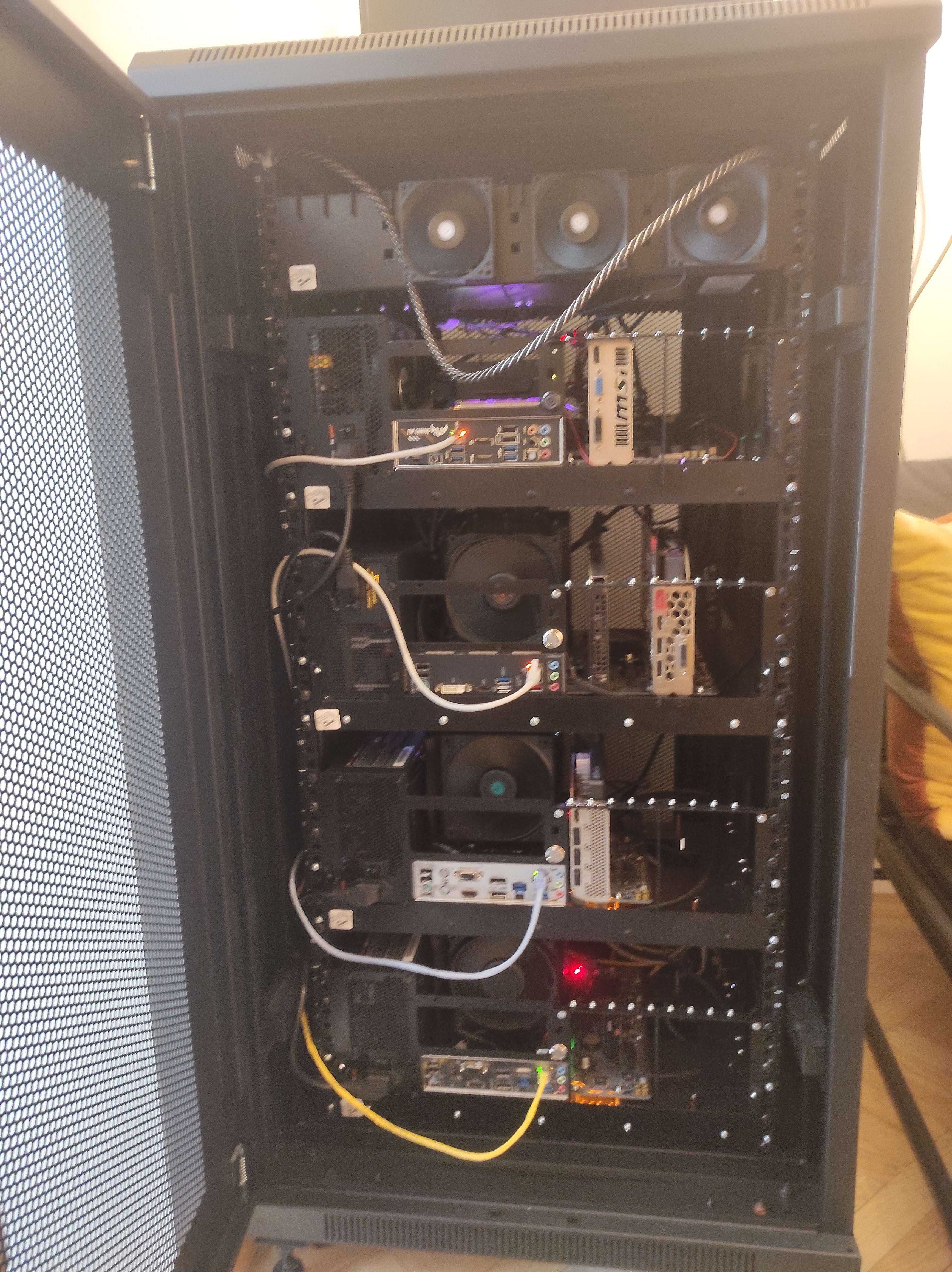 Obudowa RACK do szafy 19 cali R-CASE 1 PRO RAW / Serwer ATX / AIO 240