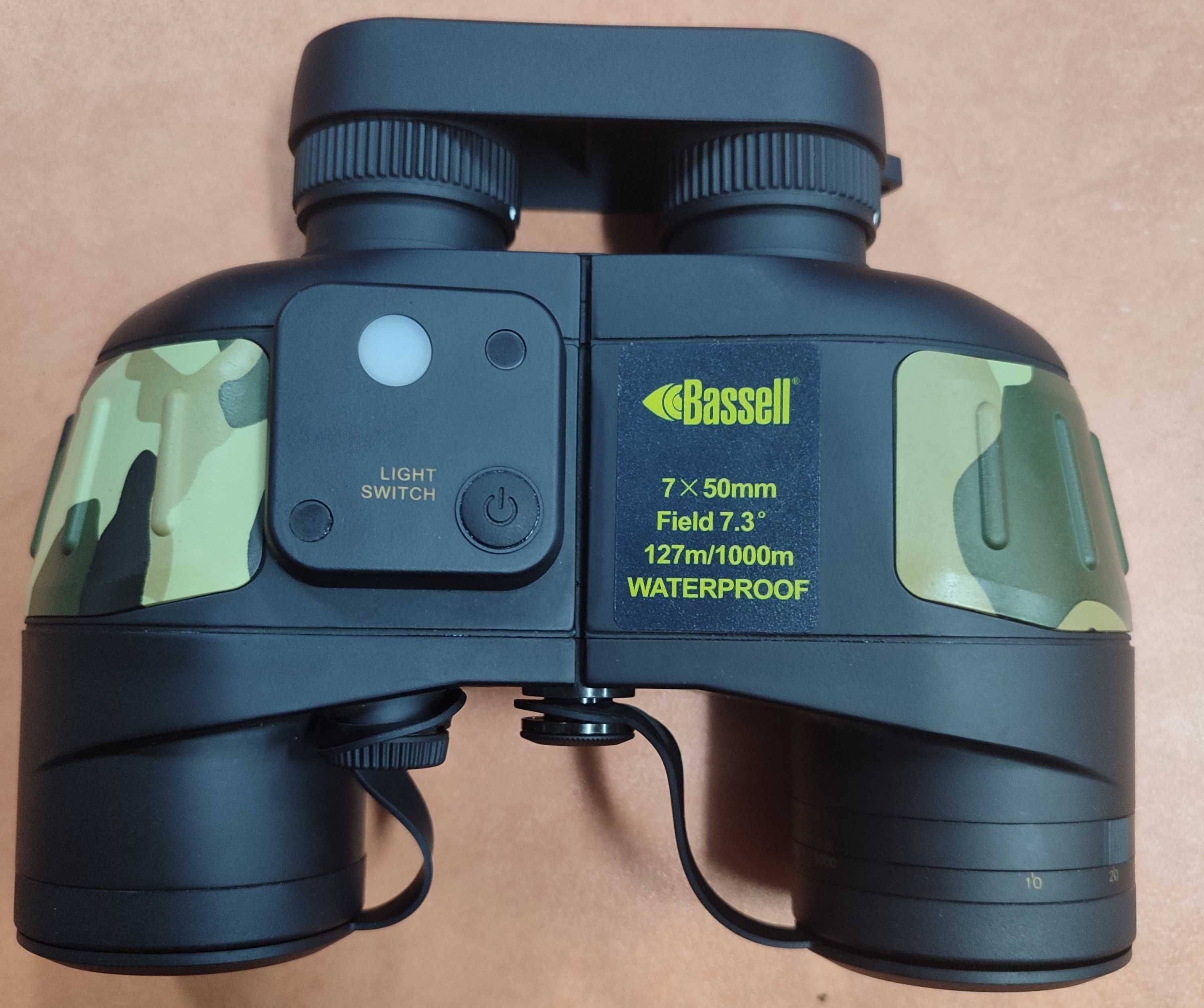 Бинокль BASSELL 7X50 WP, влагозащищенный