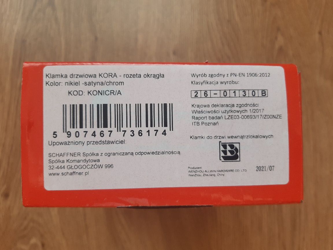 Sprzedam klamkę firmy Schaffner