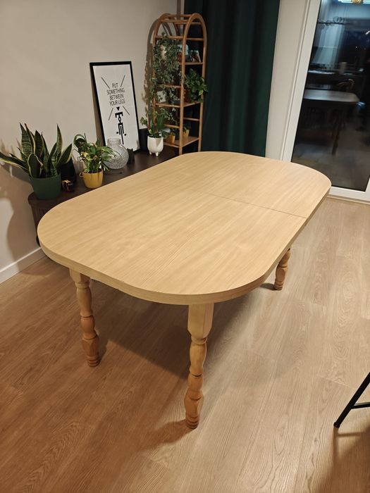 Stół rozkładany, jasny brąz