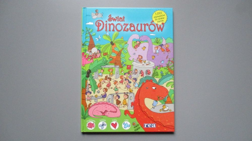 Świat Dinozaurów 1001 elementów do znalezienia Rea