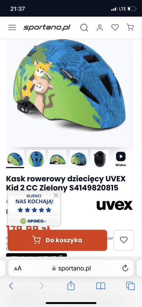 Uvex kask dziecięcy