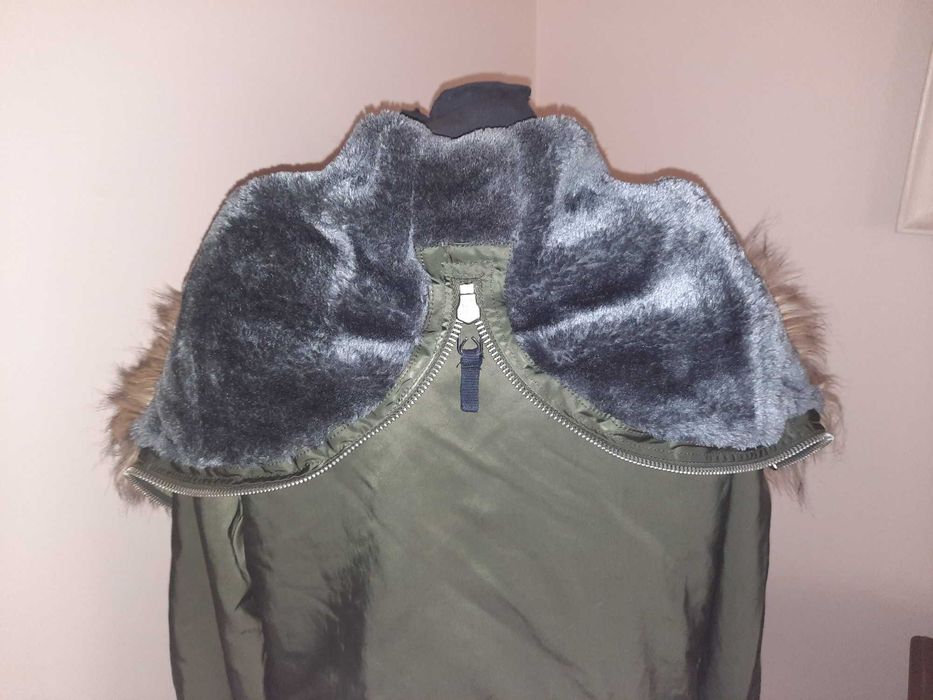 Parka GAP dłuższa zielona przejściowa kurtka