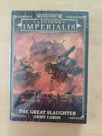 Warhammer Legions Imperialis The Great Slaughter Army Cards. NOW