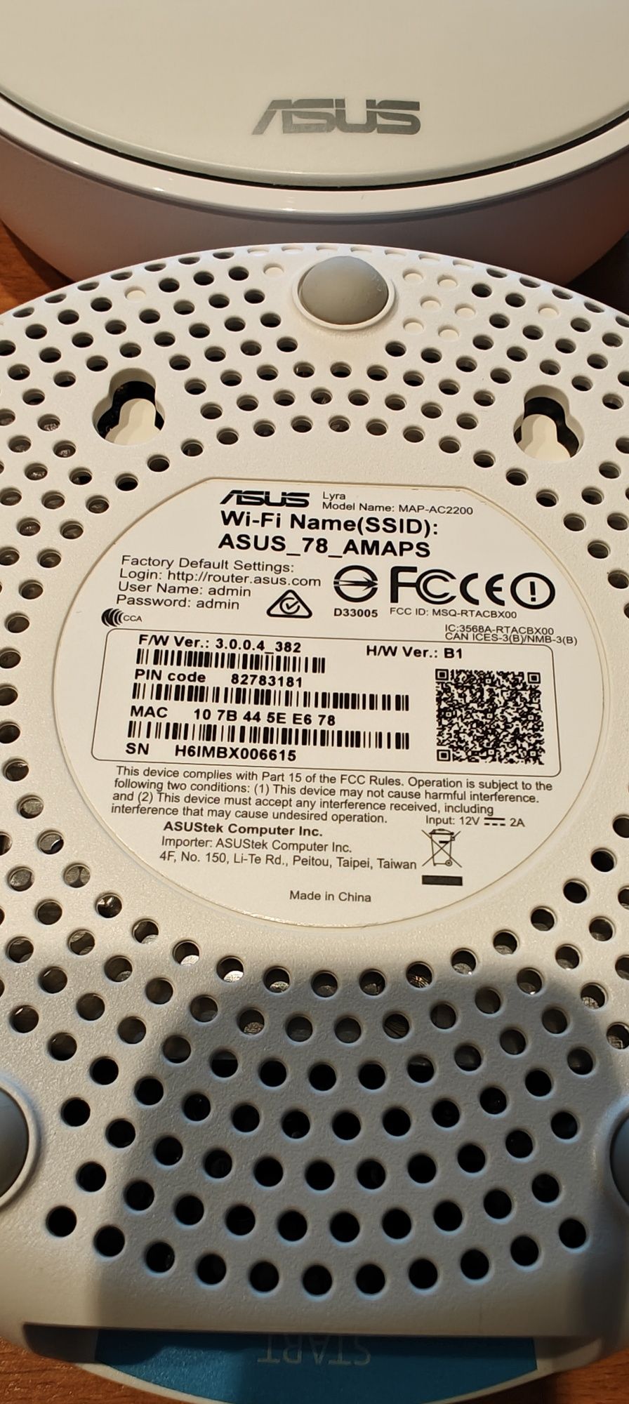 Sistema wi-fi mesh 4x Asus MAP-AC2200