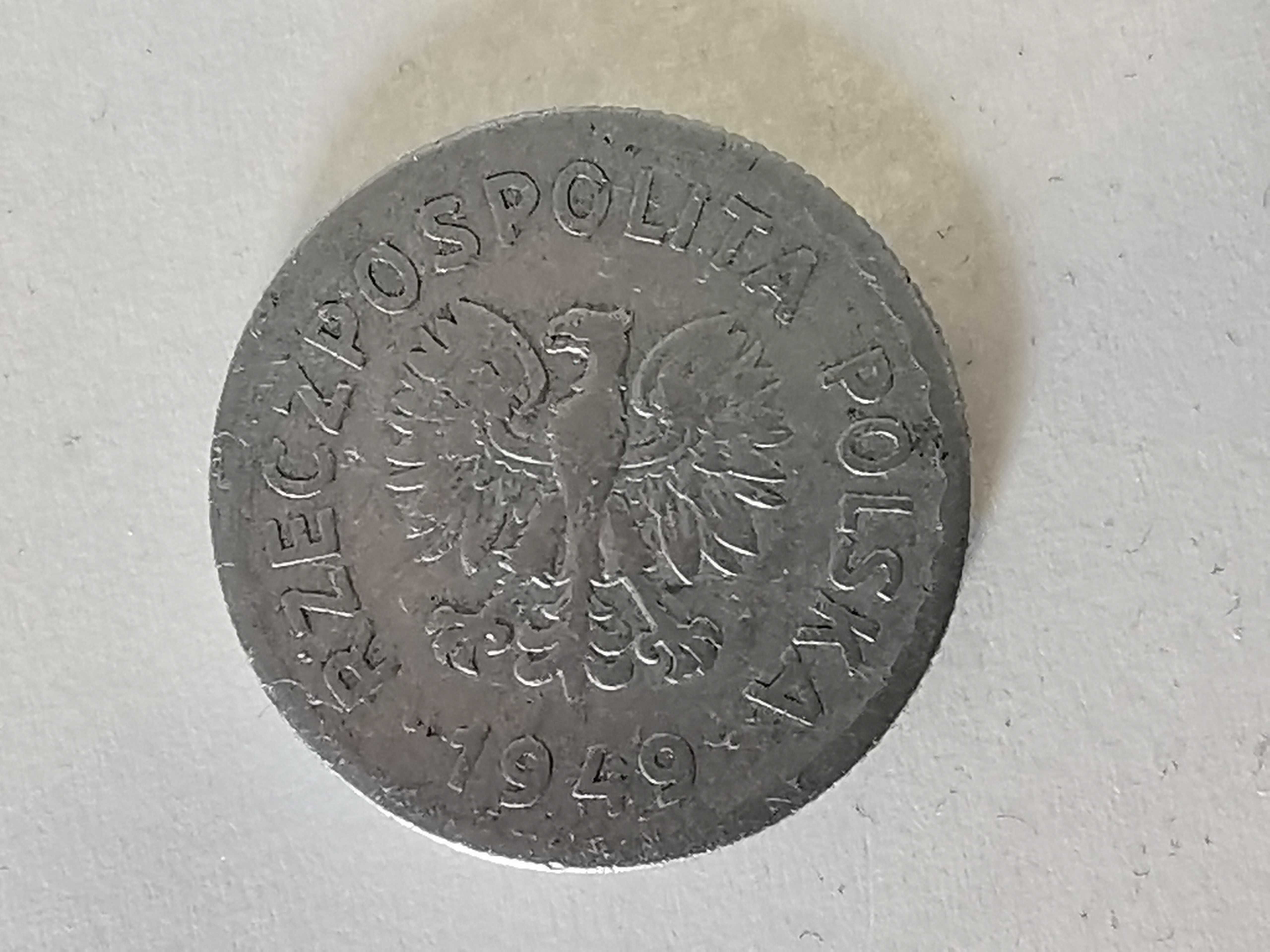 Moneta 1 zł 1949 r.