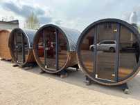 Sauna Ogrodowa Elegancka Sauna Beczka Wyposażona 2-4 osób Producent