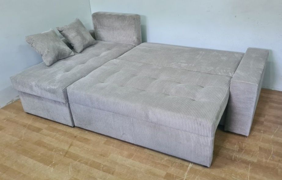 Nowy Narożnik sprężyny automat dwa pojemniki sofa kanapa rogówka