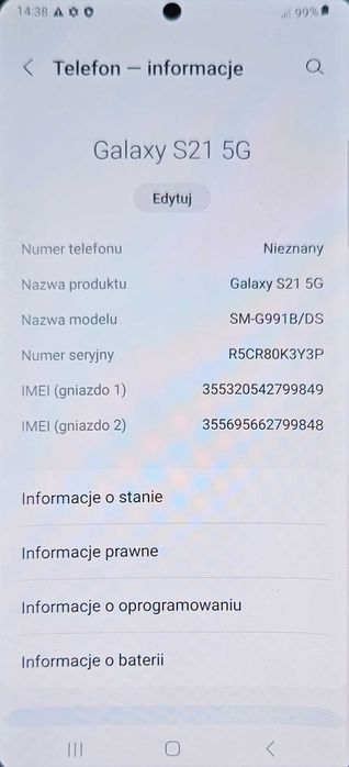 Telefon Samsung S21 5G