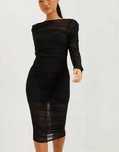 drapowana bodycon midi z marszczeniami NELLY
