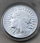 Moneta 5 złotych 1933 r Głowa srebro