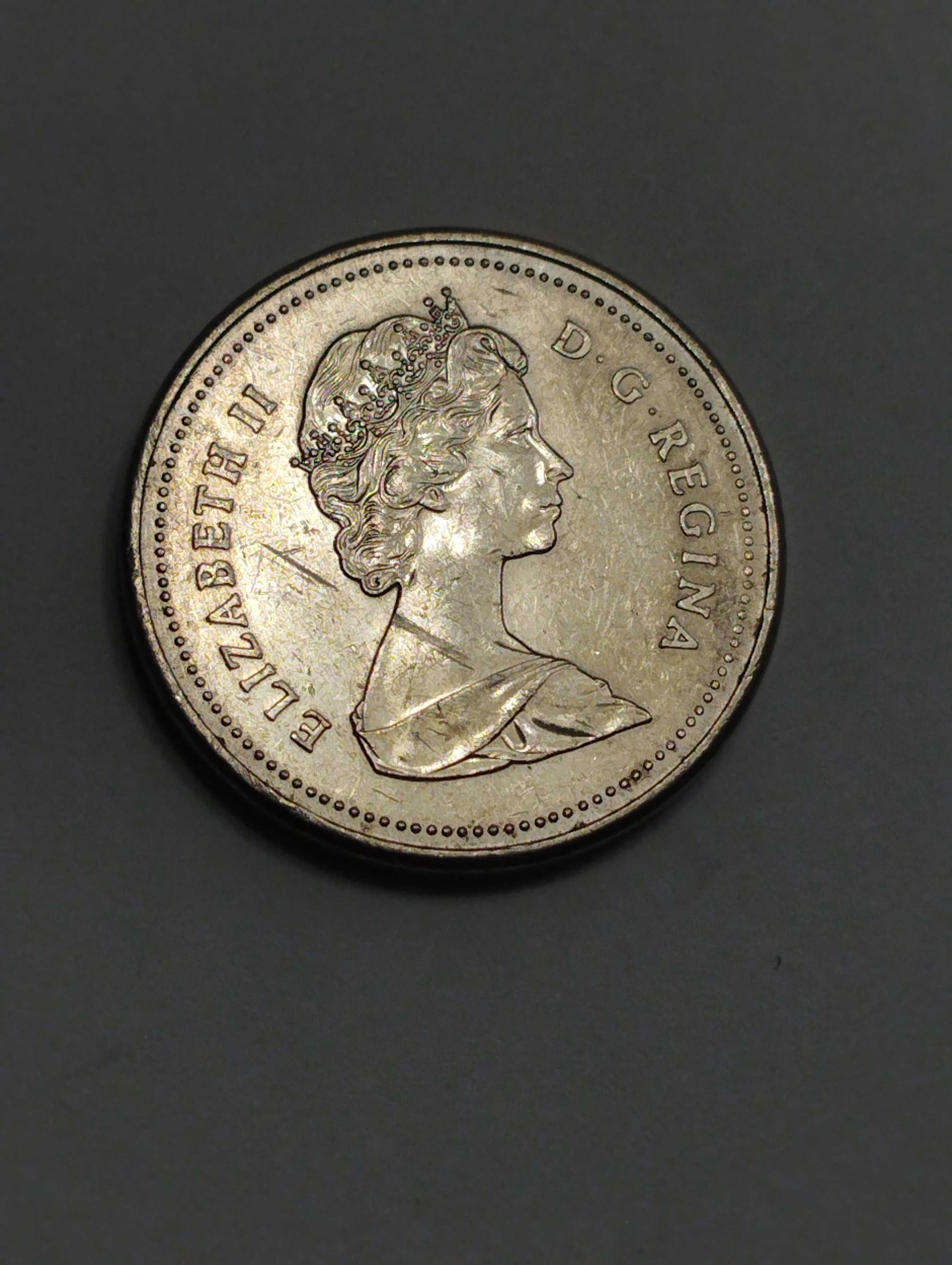 Sprzedam monetę Kanada 5 centów 1988r. stan bdb.