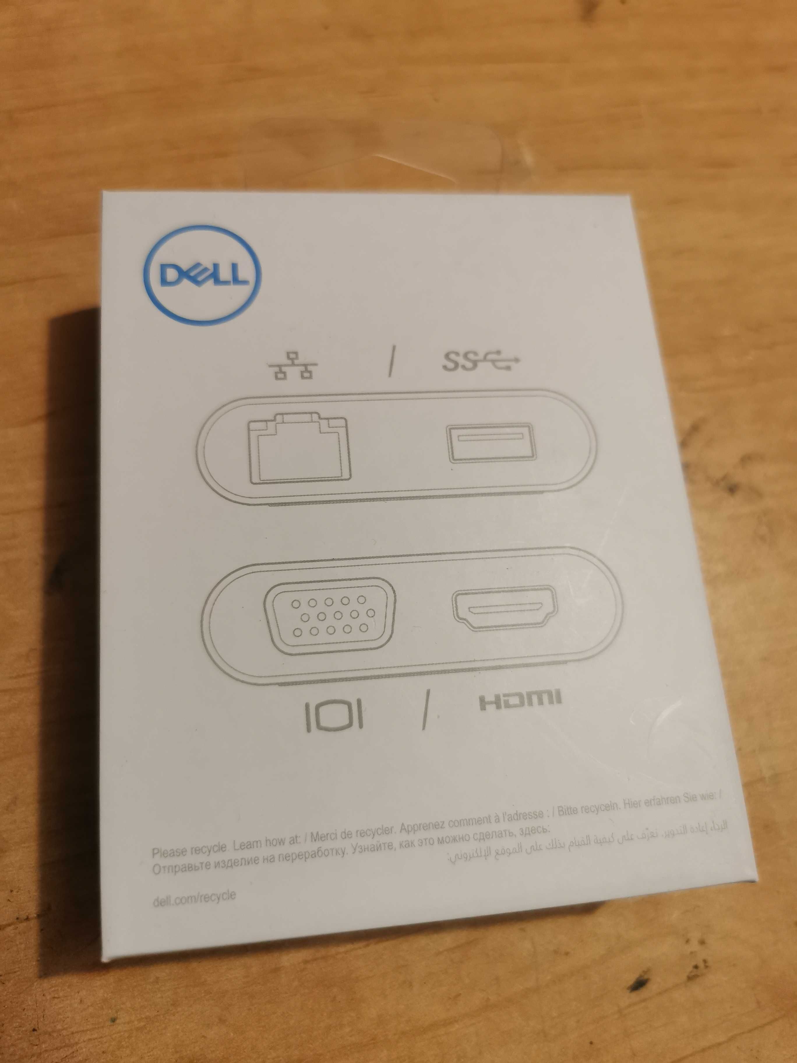 DELL DA200 stacja dokująca adapter USB C vga hdmi lan usbc samsung