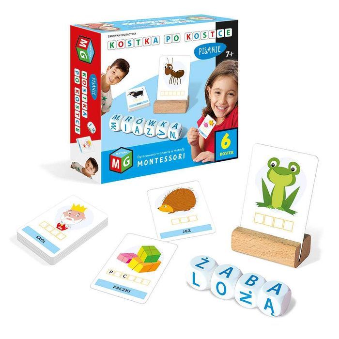 Gra edukacyjna Kostka po kostce 6 kostek Multigra