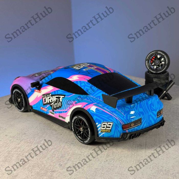 Машинка для дрифту на радіокеруванні Porsche Neon. Дрифт машинка Рожев