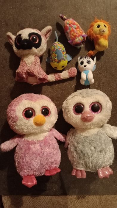 Peluches TY de diversos tamanhos