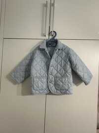 Куртка дитяча блакитна легка стьобана benetton 2-4 роки. Італія