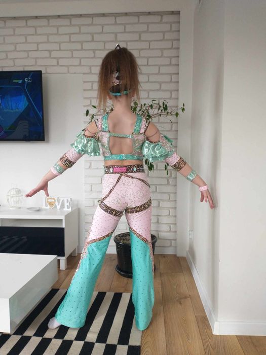 Solo Strój disco dance taniec kostium 158  piękny