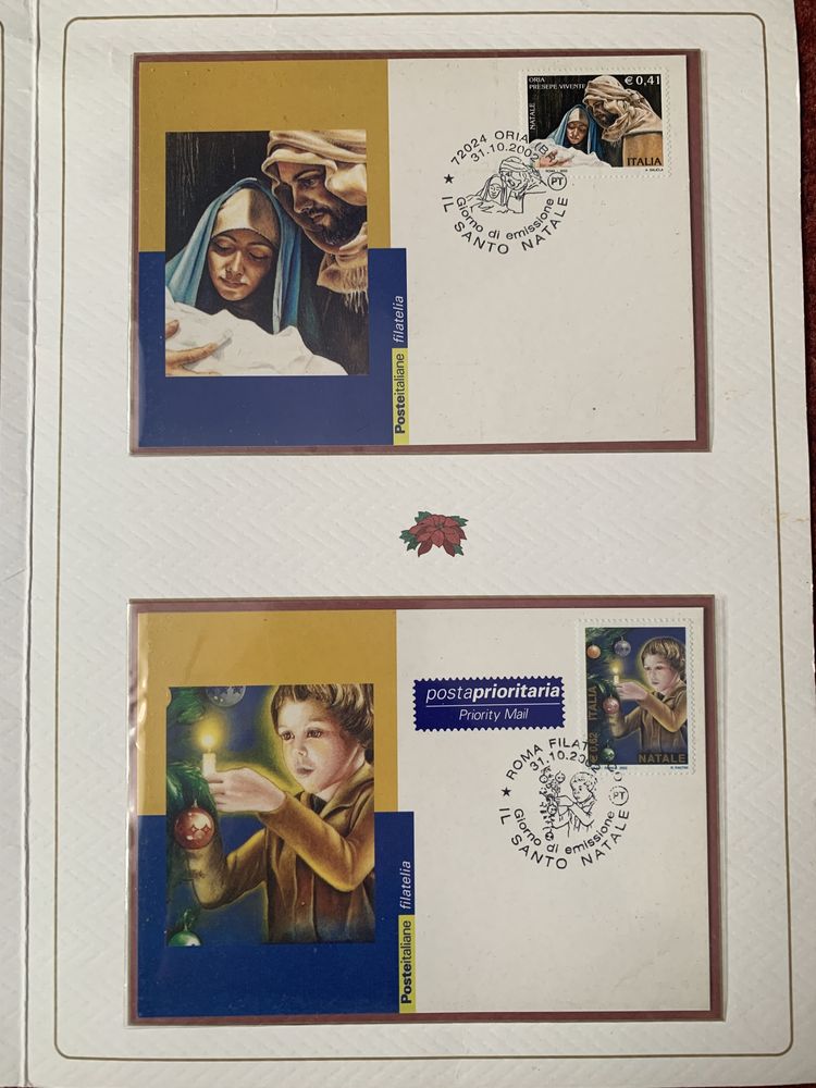 Буклет з марками. Італія. Natale 2002