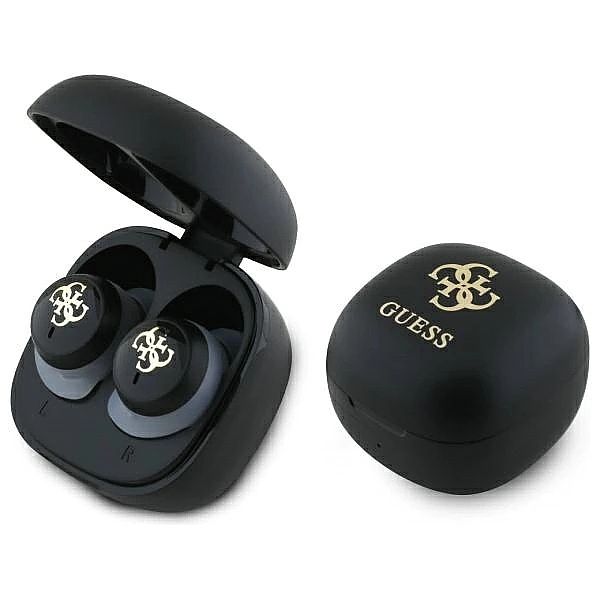 Słuchawki Bluetooth Guess Iridescent 4G Printed Logo TWS + stacja doku