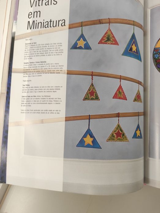 Livro pintura em vidro