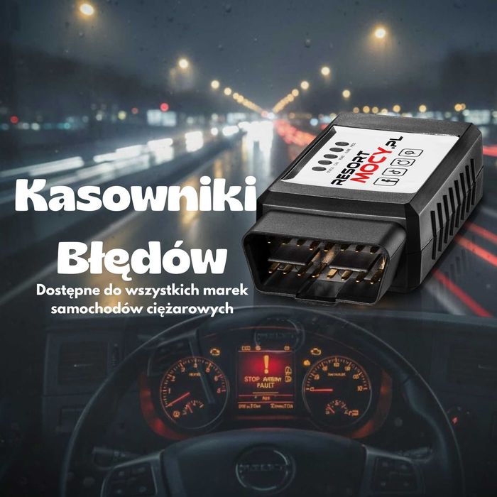 Kasownik błędów auta ciężarowe m.in. SCANIA, MAN, VOLVO, MERCEDES,DAF