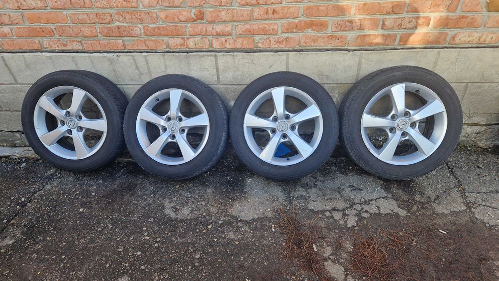 Литые диски р16 с летней резиной бриджстоун