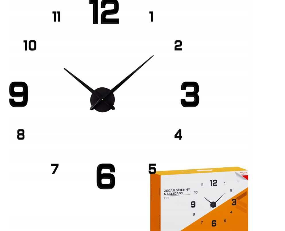Zegar ścienny lustrzany diy 3d zegarek nowoczesny na ścianę pokojowy