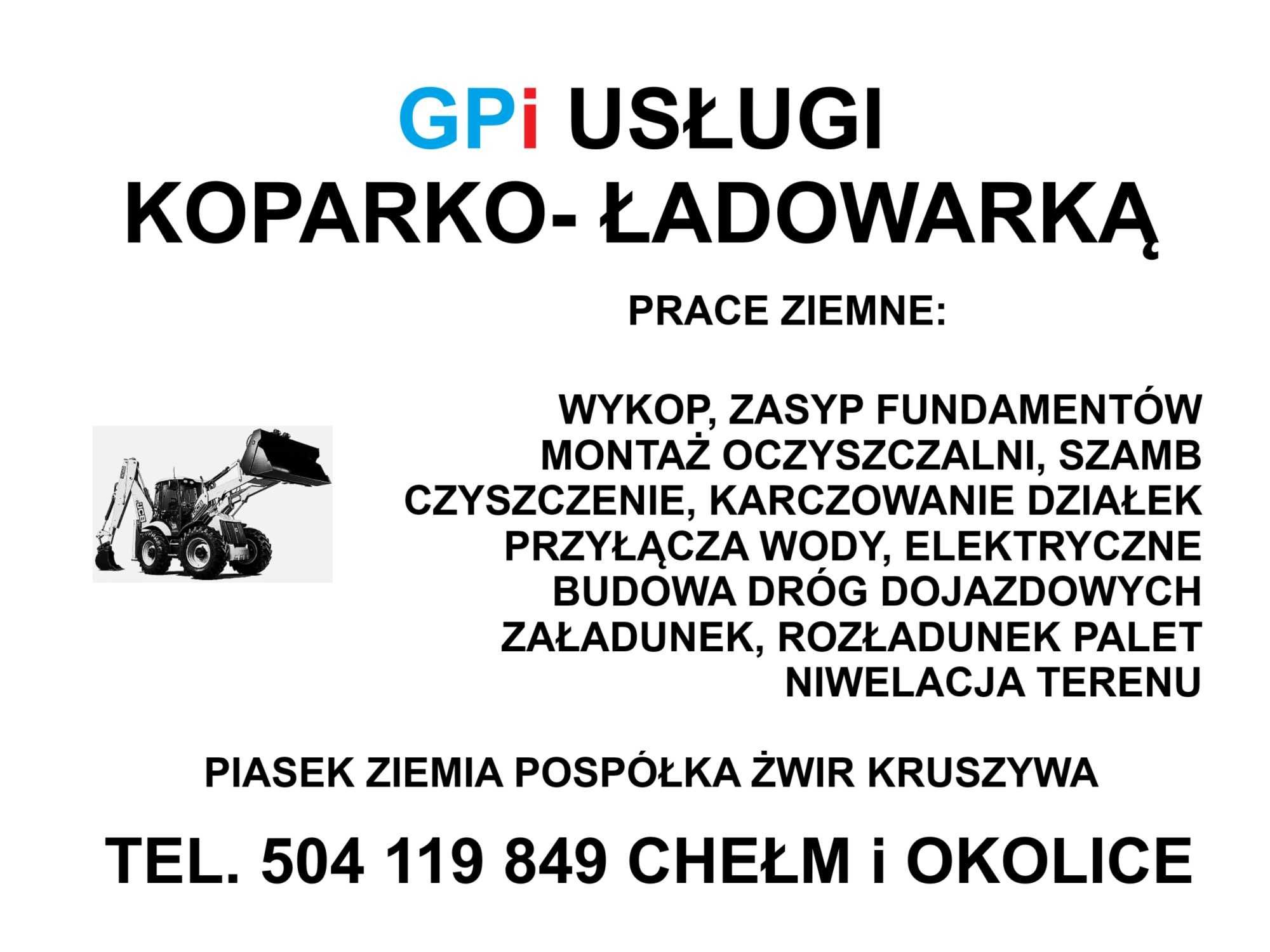 Usługi Koparko - Ładowarką