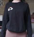 bluza czarna bez kaptura
