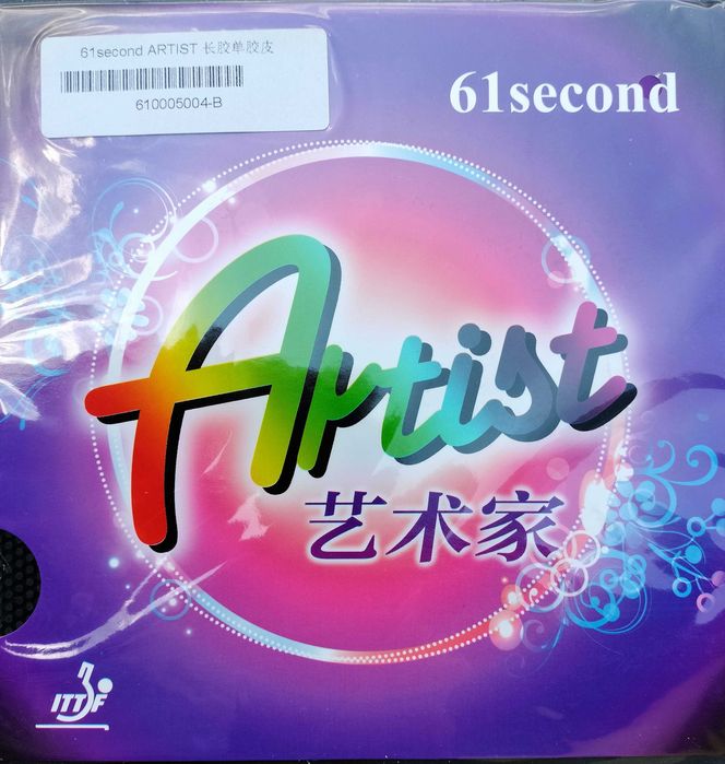 Czopy długie 61 Second Artist czerwone lub czarne 0X tenis stołowy