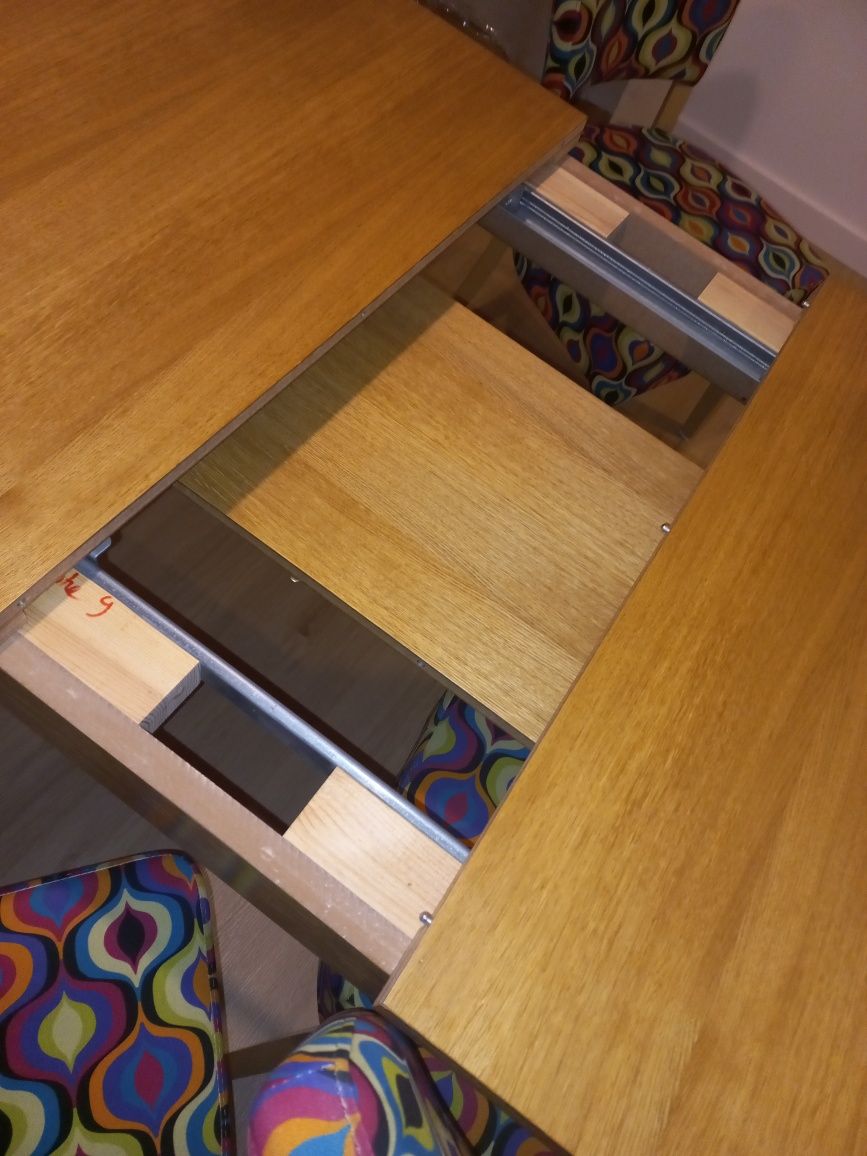 stół drewniany rozkładany 120x80