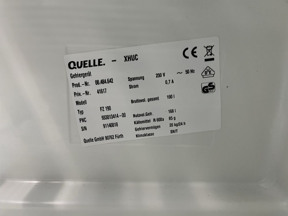 Zamrażarka Privileg 126cm A++ |12msc |BD stan |Dowóz