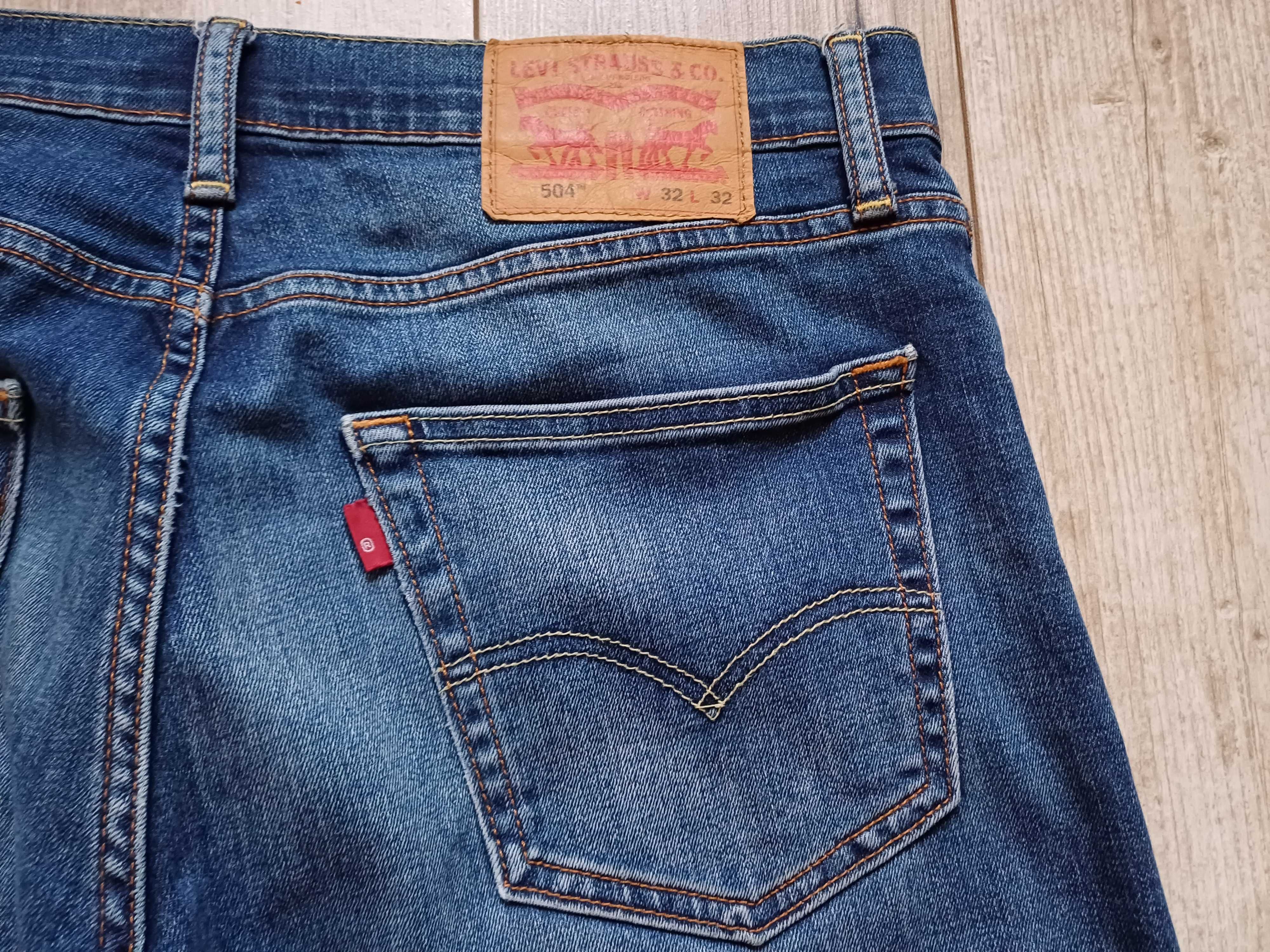 Męskie spodnie jeansy Levis 32/32. Super stan. Pas 43.