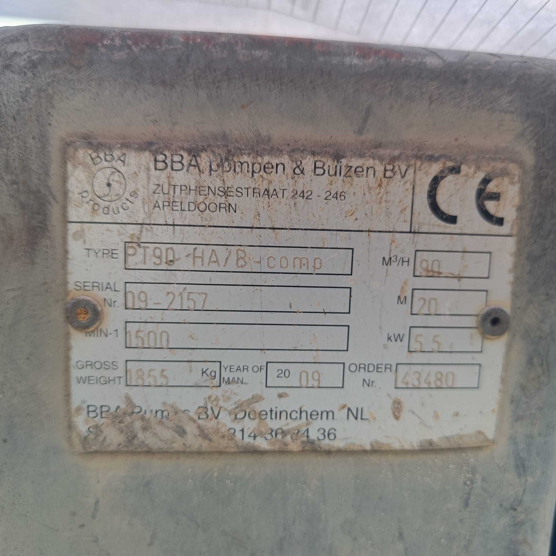 Pompa tłokowa wyciszana BBA PT90 COMP do igłofiltrów 90m3/h