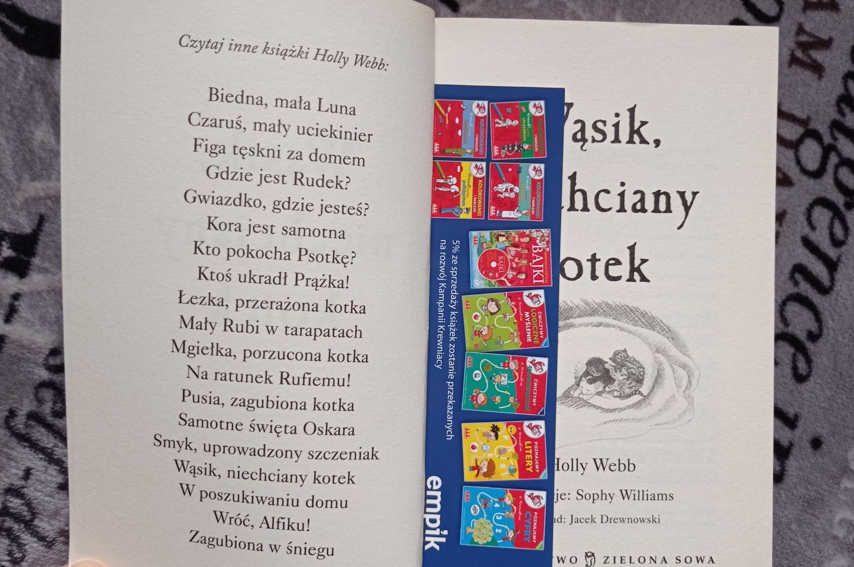 Zaopiekuj się mną Holly Webb - Wąsik niechciany kotek - kotek