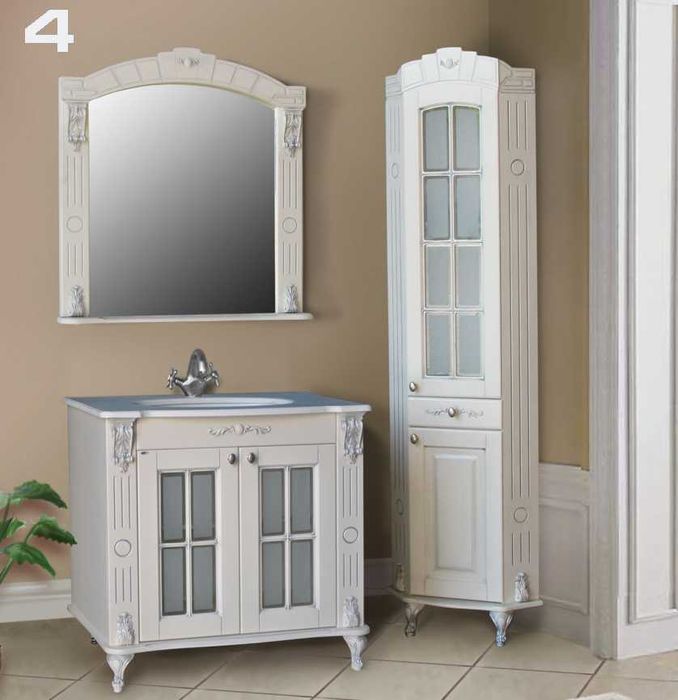 Меблі для ванної ретро (класика) РОЗПРОДАЖ тумба пенал дзеркало