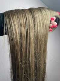 Włosy naturalne 75 cm blond