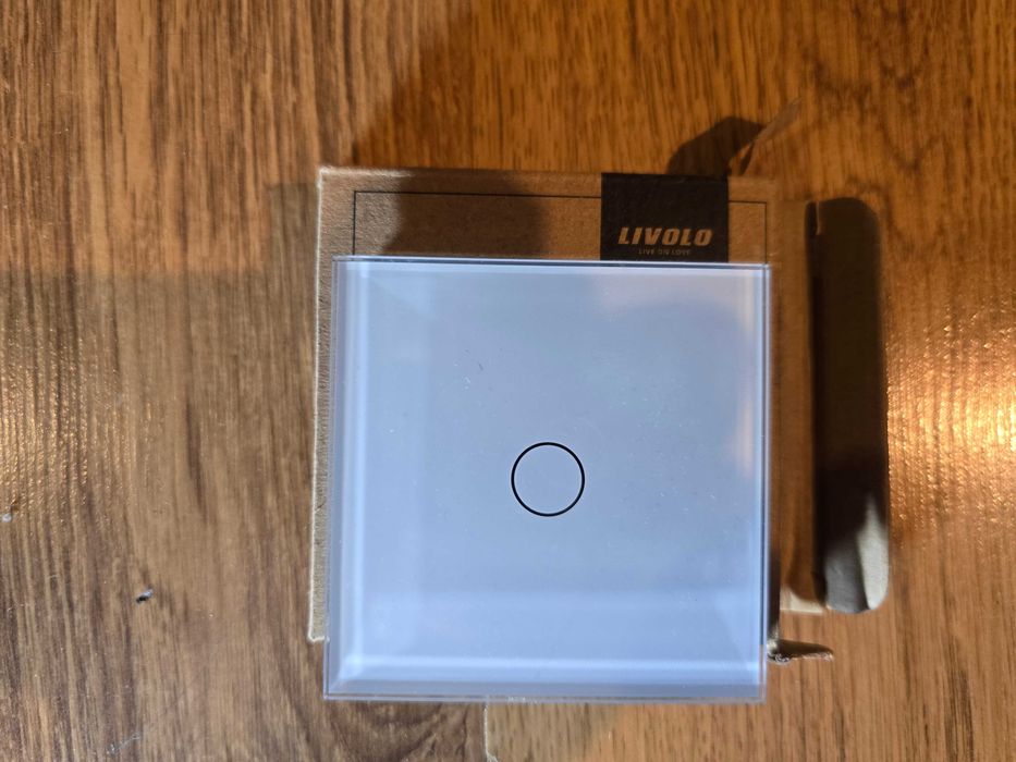 Livolo panel szklany pojedynczy biały