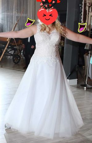 Suknia ślubna ponad 180cm, 42-46