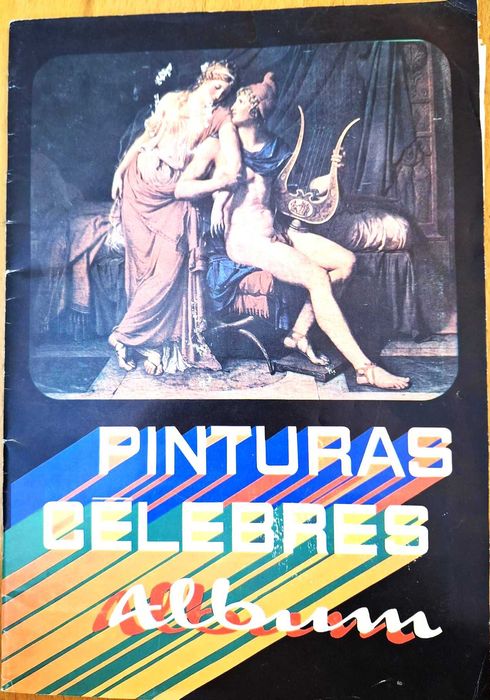 Caderneta de 190 cromos Pinturas Célebres, completa