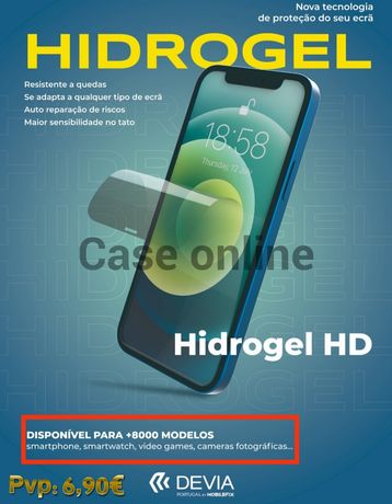 Película Hidrogel HD DEVIA - Samsung / iPhone / Xiaomi / Oppo /Tcl etc