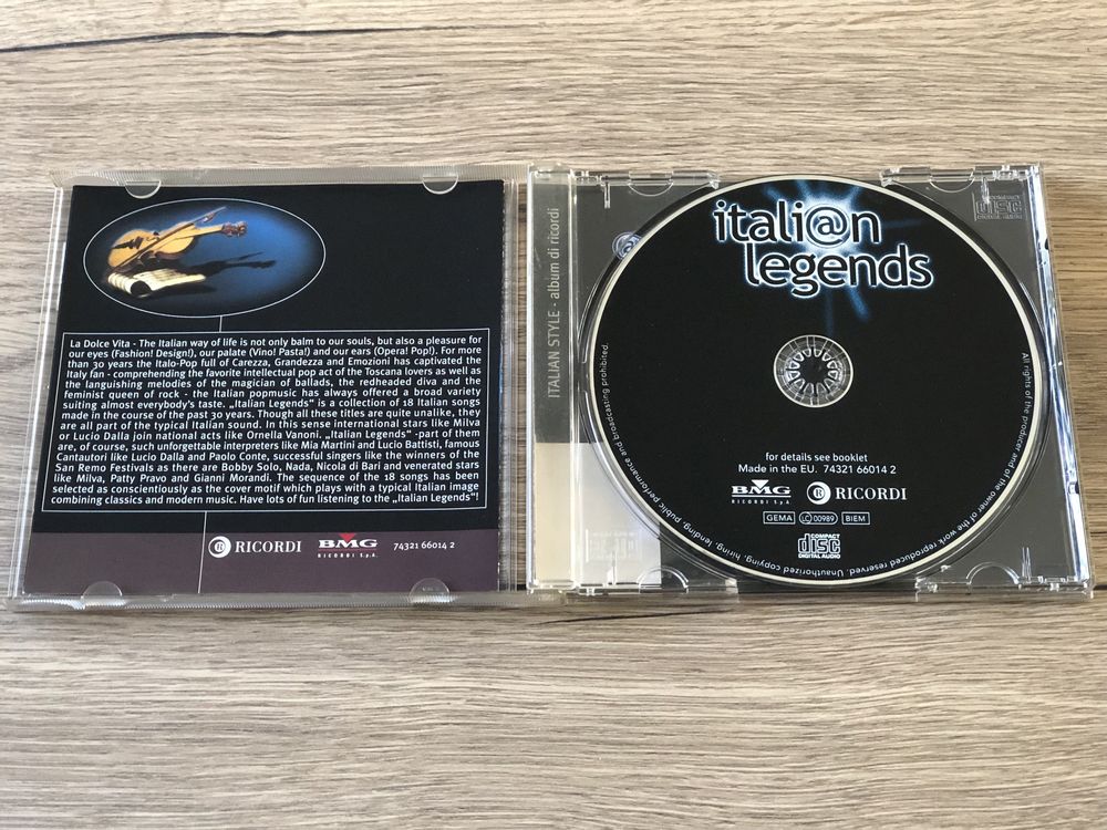 Płyta CD Julio Iglesias Por una mujer i Italian Legends