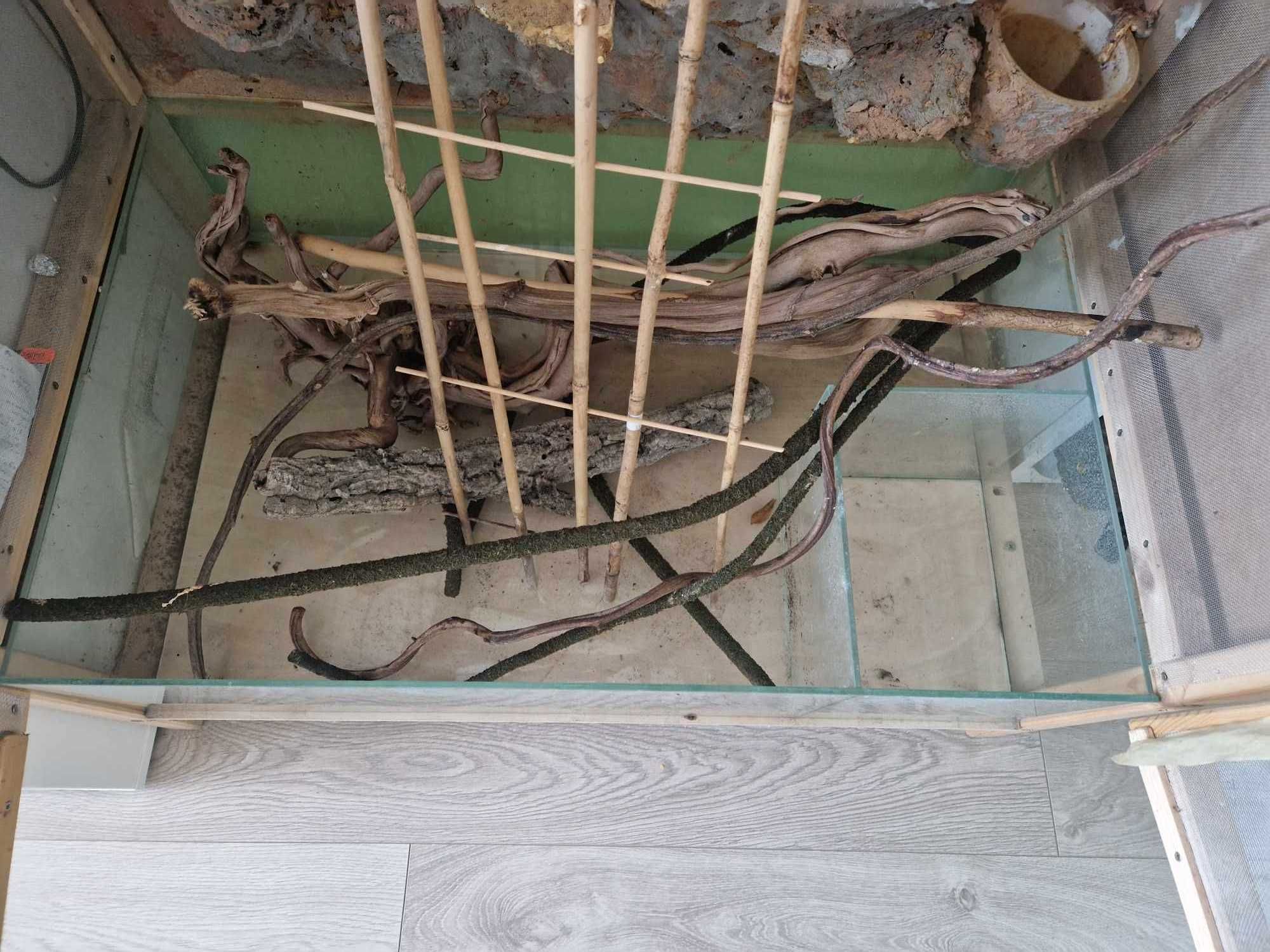 Duże terrarium dla kameleona i nie tylko, siatka