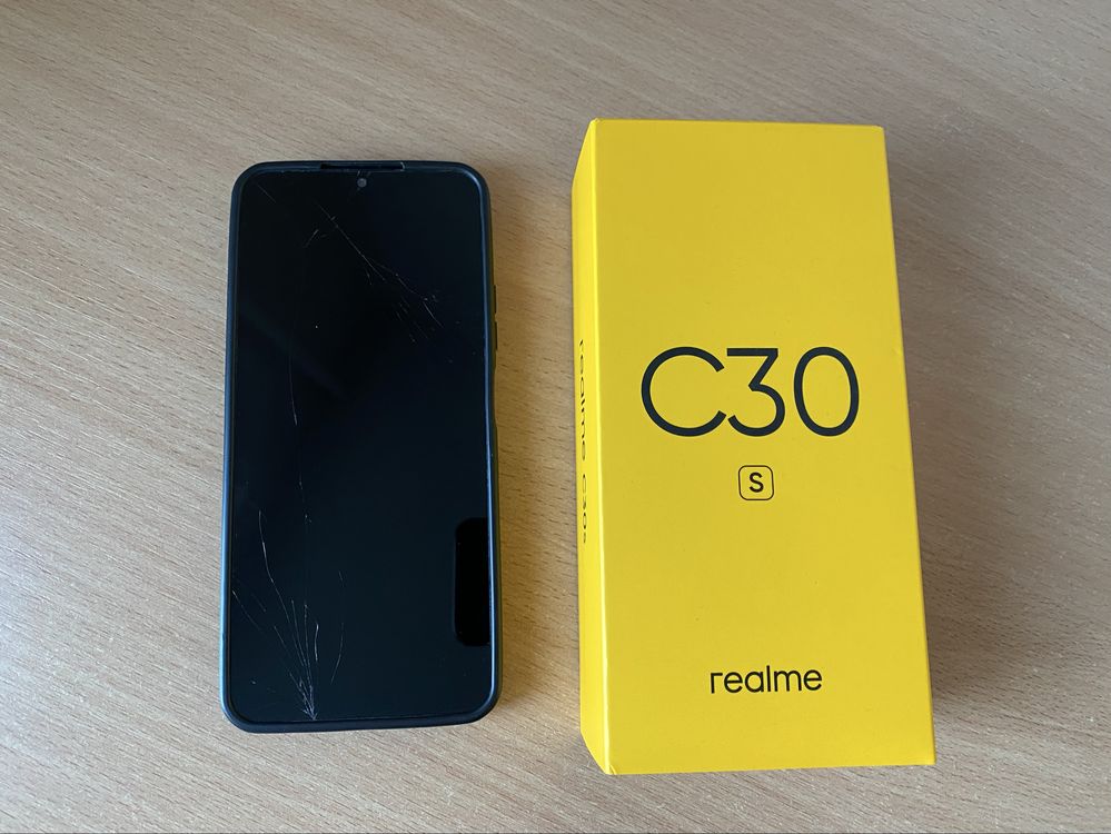Смартфон realme C30s 2/32GB Stripe Black + чохол в подарунок