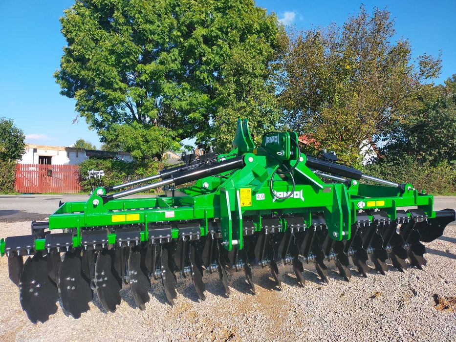 brona talerzowa hydrauliczna JANPOL SHREK 4m 560 talerz daszek 600
